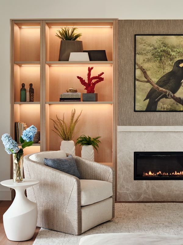 The Golfer's Retreat Fireplace Wall